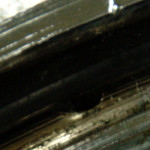 Närbild av hålet i tanklocket.